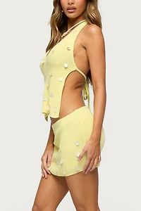 Edikted Lylah Charm Knit Mini Skirt