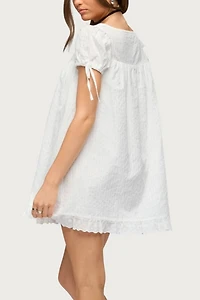 Edikted Sepid Striped Cotton Mini Dress