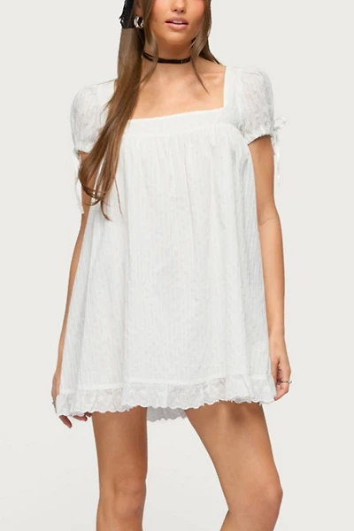 Edikted Sepid Striped Cotton Mini Dress