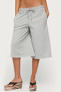 Edikted Camo Rush Oversized Bermuda Shorts
