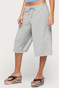 Edikted Camo Rush Oversized Bermuda Shorts