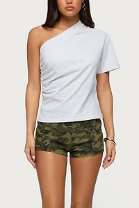 Edikted Camo Craze Stretch Micro Shorts