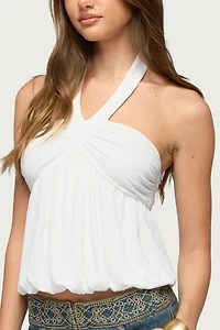 Edikted Kristina Gathered Bubble Halter Top