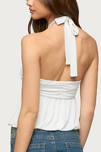 Edikted Kristina Gathered Bubble Halter Top