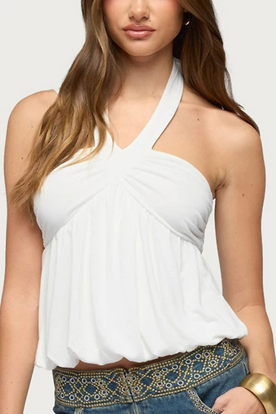 Edikted Kristina Gathered Bubble Halter Top