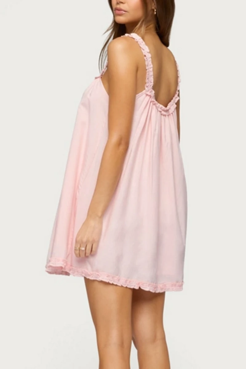 Edikted Christena Ruffle Mini Dress