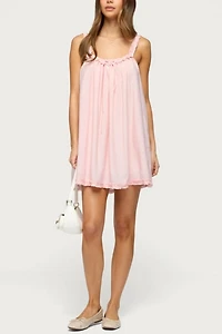 Edikted Christena Ruffle Mini Dress