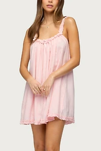 Edikted Christena Ruffle Mini Dress