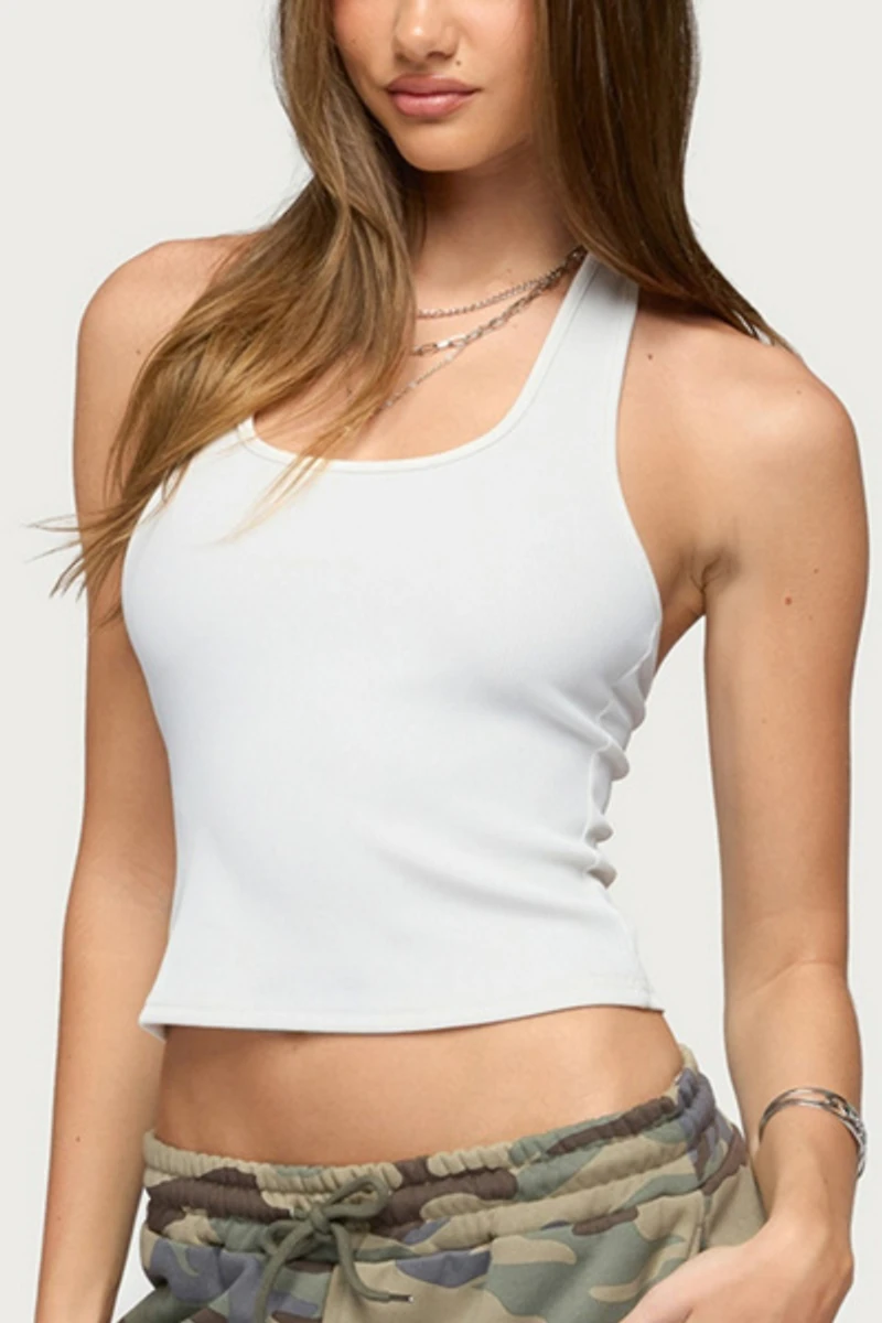 Edikted Kristene Ribbed Halter Top