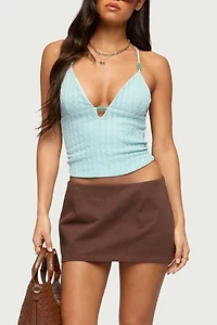 Edikted Alitah Bead Textured Tank Top