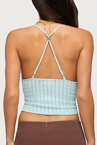 Edikted Alitah Bead Textured Tank Top
