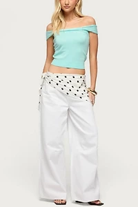 Edikted Sami Off Shoulder Knit Top