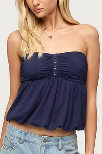 Edikted Yury Strapless Bubble Top
