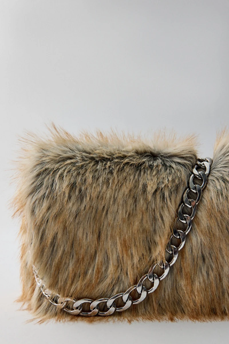 BDG Ashton Faux Fur Shoulder Bag