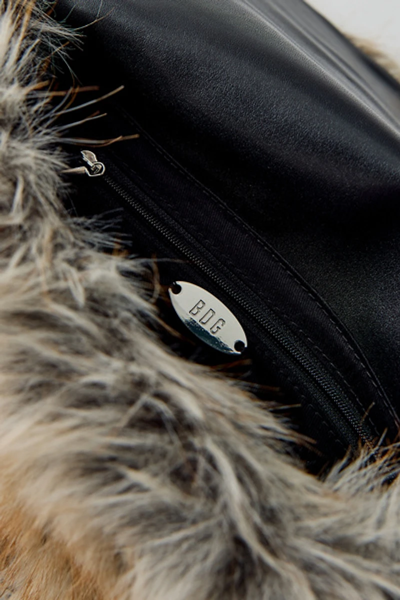 BDG Ashton Faux Fur Shoulder Bag