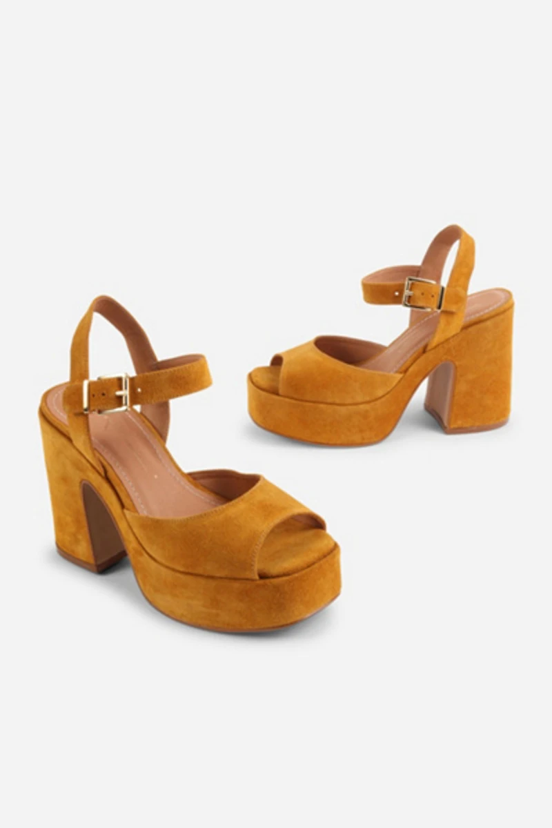 Intentionally Blank Harmony Suede Platform Sandal