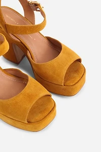 Intentionally Blank Harmony Suede Platform Sandal