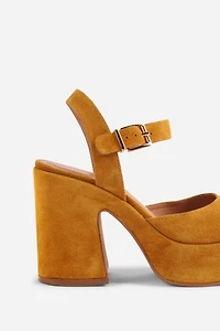 Intentionally Blank Harmony Suede Platform Sandal