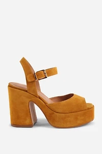Intentionally Blank Harmony Suede Platform Sandal