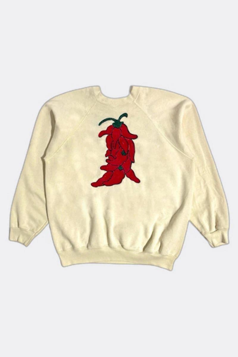 Vintage 1980's Chainstitched Chile Raglan Sleeve Sweatshirt
