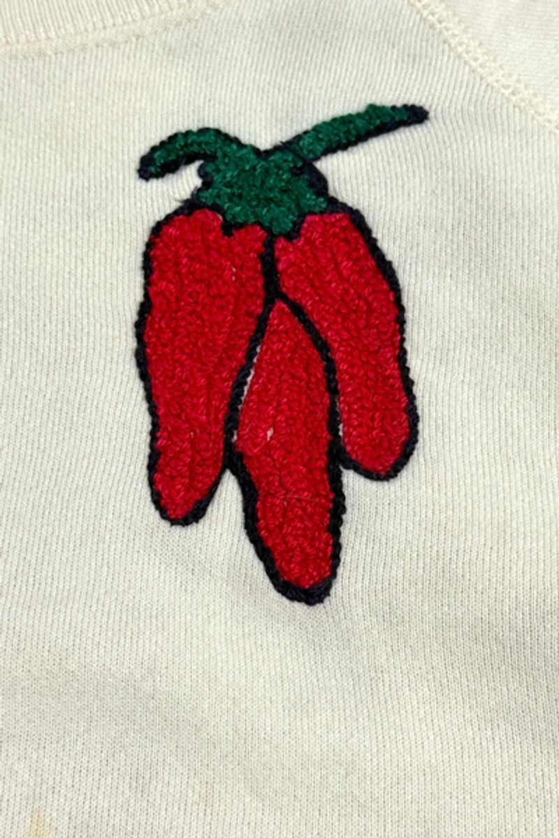 Vintage 1980's Chainstitched Chile Raglan Sleeve Sweatshirt