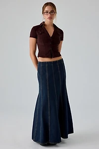 Levi’s® Seamed Flare Denim Maxi Skirt