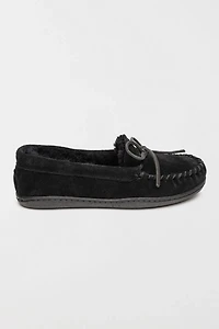 Minnetonka Women's Suede Sheepskin Slippers
