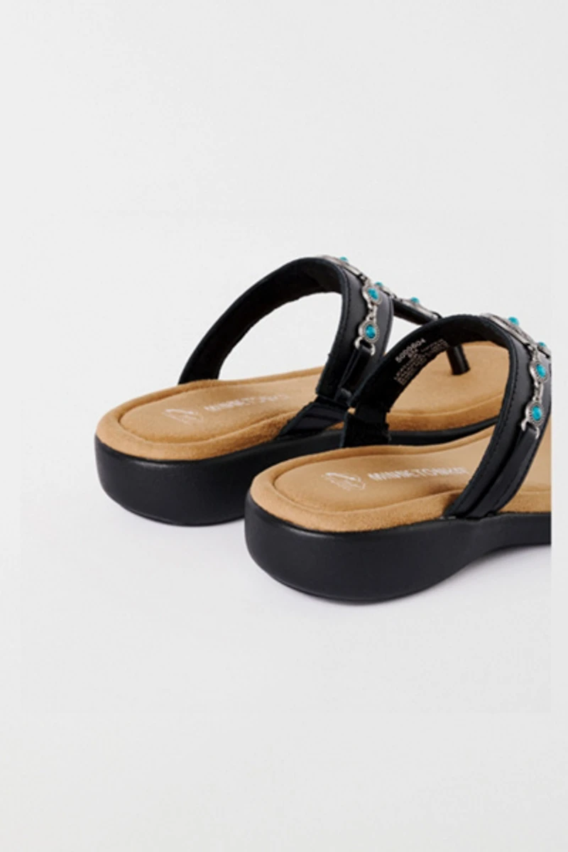Minnetonka Brecca Embellished Thong Sandals