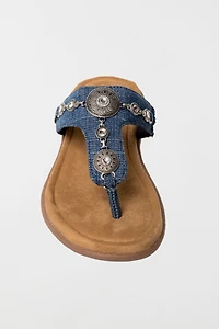 Minnetonka Brecca Embellished Thong Sandals