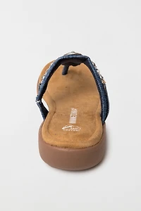 Minnetonka Brecca Embellished Thong Sandals