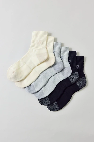 New Balance Active Quarter Socks 3-Pack