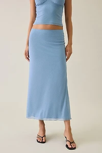 UO Serenity Mesh Midi Skirt 2-Piece Set