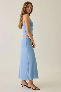 UO Serenity Mesh Midi Skirt 2-Piece Set