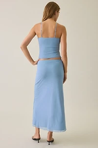 UO Serenity Mesh Midi Skirt 2-Piece Set