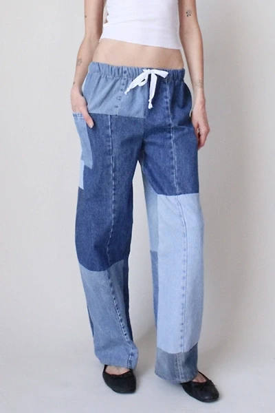 Vintage Reworked Eco Denim Pieced Pants