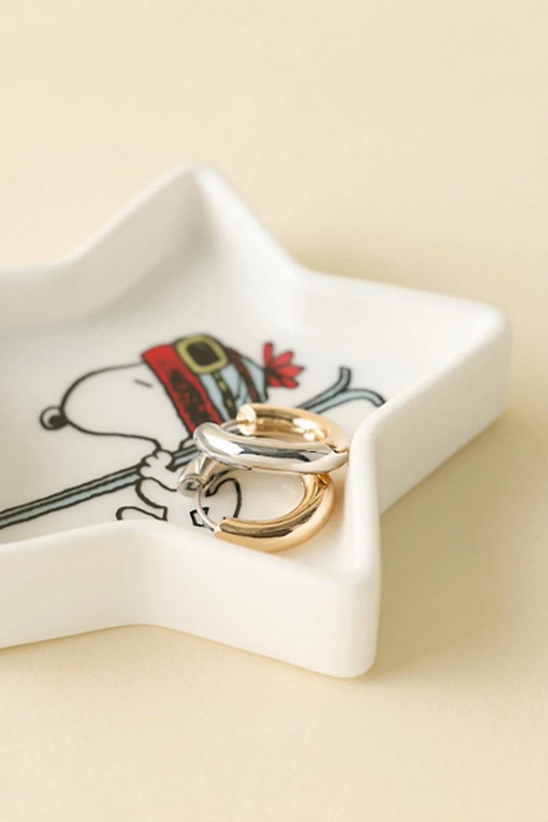 Magpie X Peanuts UO Exclusive Snoopy Ski Ceramic Trinket Dish