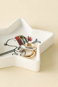 Magpie X Peanuts UO Exclusive Snoopy Ski Ceramic Trinket Dish