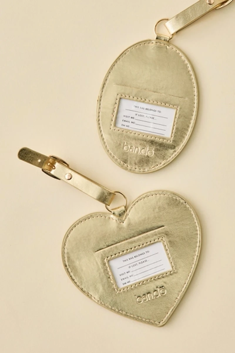 ban.do Locket Shaped Luggage Tag Set