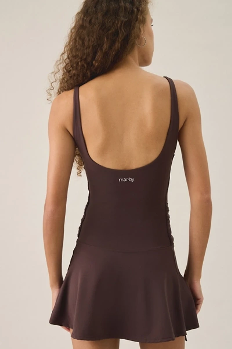 Marby Tie-Around Athletic Mini Dress