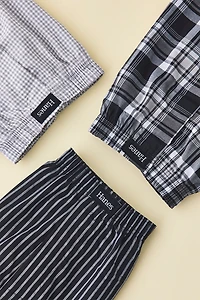 Hanes Woven Cotton Boxer Shorts 3-Pack