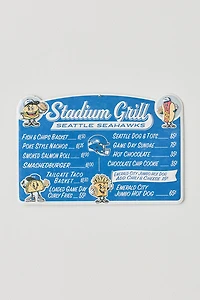 NFL Seattle Seahawks Stadium Grill Metal Wall Sign