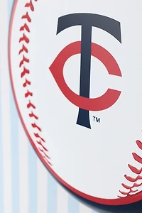 MLB Minnesota Twins Tin Button Wall Sign