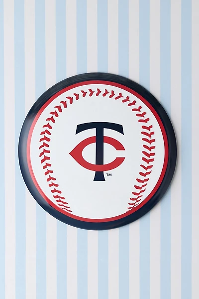 MLB Minnesota Twins Tin Button Wall Sign