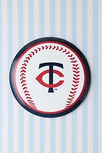 MLB Minnesota Twins Tin Button Wall Sign