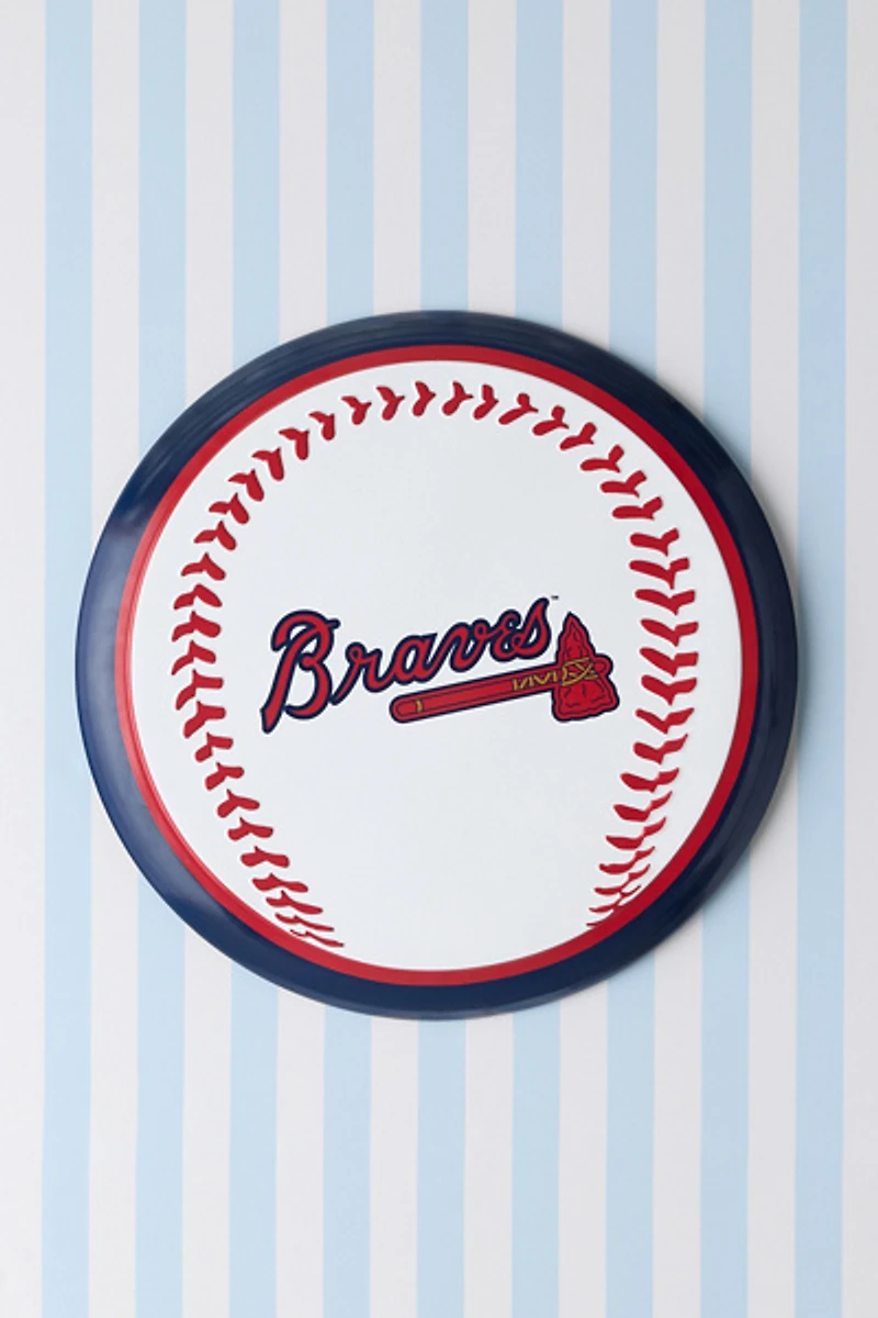 MLB Atlanta Braves Button Wall Sign