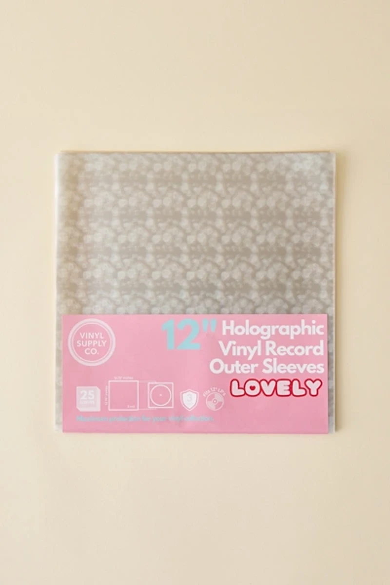 12-Inch Holographic Vinyl Record Outer Sleeve Set