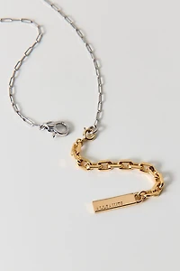 AllSaints Mixed Metal Oval Link Chain Necklace