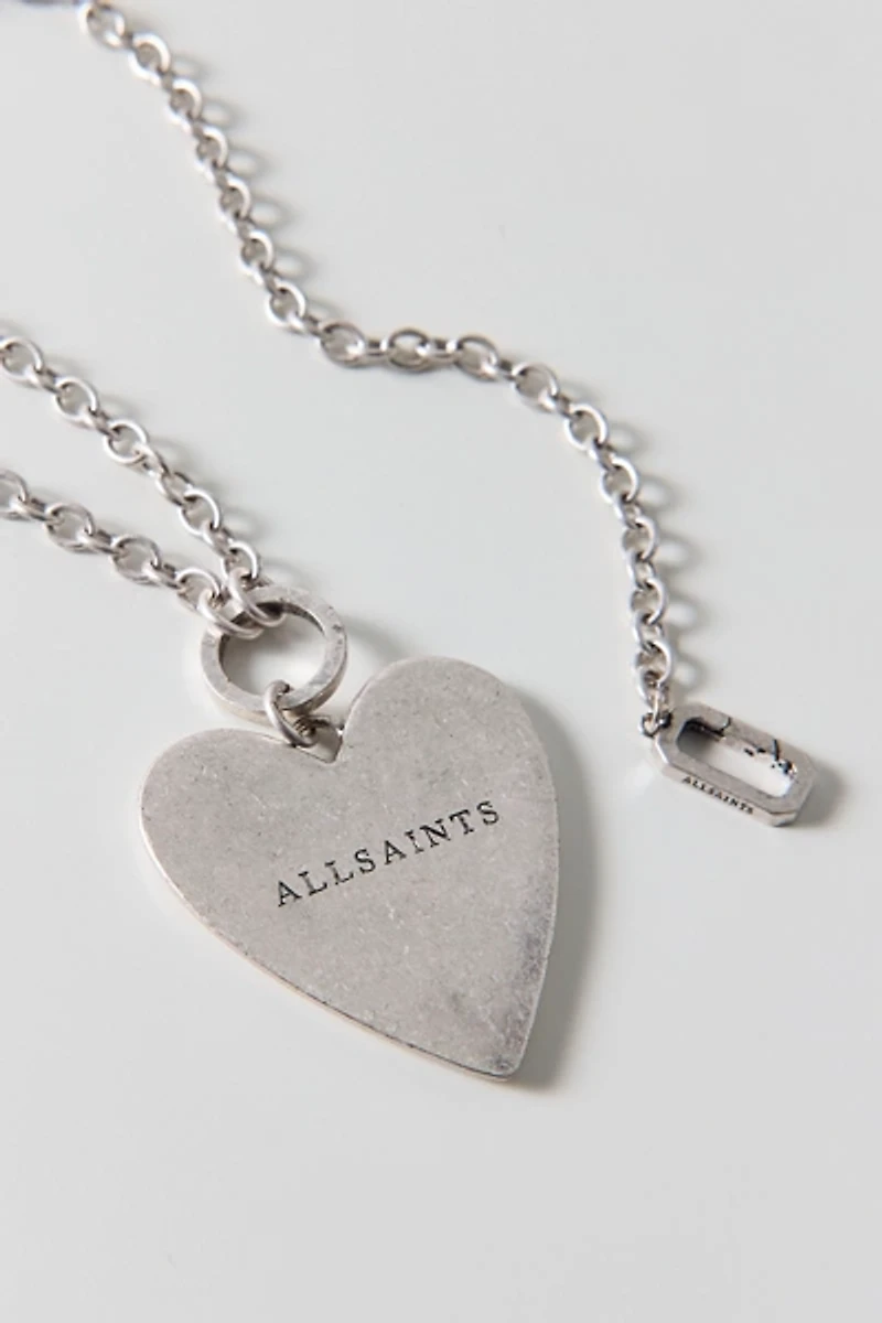AllSaints Heart Charm Necklace