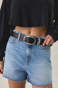 BDG Oval Buckle Wide Leather Belt
