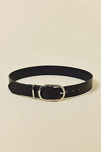 BDG Oval Buckle Wide Leather Belt